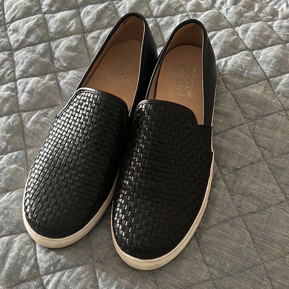 Black Vince Camuto Boat Shoes